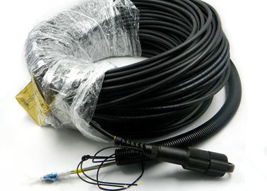 O conector exterior de PDLC, Waterproof o cabo de fibra ótica do único modo de 2 núcleos