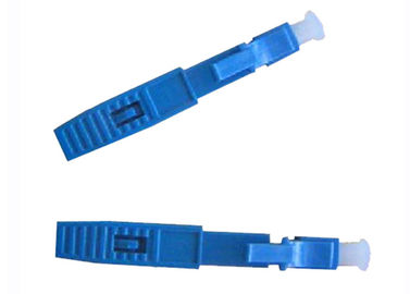 Conector da fibra do LC Upc do único modo, conectores de cabo de fibra ótica azuis