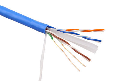 100 cor azul do cabo do ftp Cat6A do pé para a tensão de uma comunicação de Digitas 30